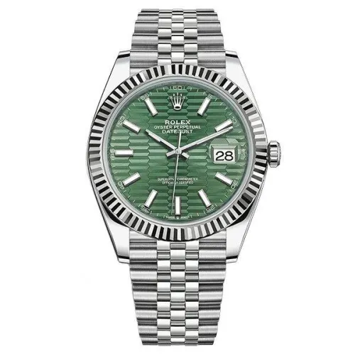Часы Rolex Datejust 41 Mint green fluted motif 126334-0030 020468