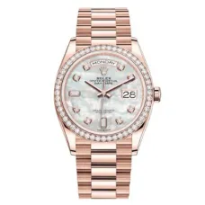 Часы Rolex Day Date Ladies White mother-of-pearl set with diamonds 128345RBR 020655