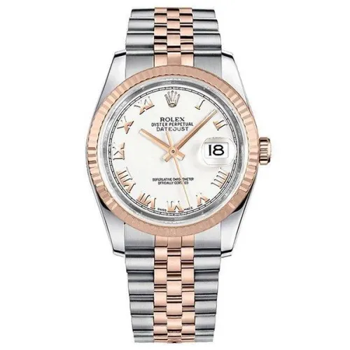 Часы Rolex Datejust 36 white Roman dial Jubilee 116231 020379