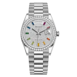 Часы Rolex Day-Date Ladies Diamond-paved rainbow sapphires 128349RBR 020670