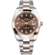 Часы Rolex Datejust 41 126301 Chocolate set with diamonds Oyster Bracelet 020498