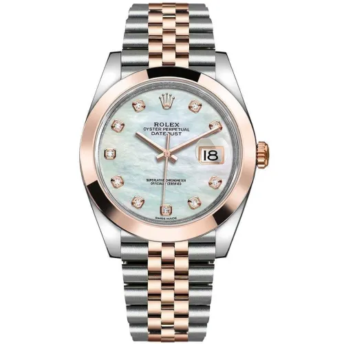 Часы Rolex Datejust 41 126301 White mother-of-pearl set with diamonds 0204119