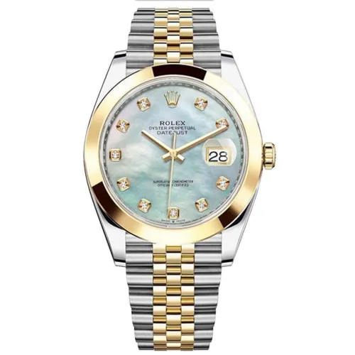 Часы Rolex Datejust 41 126303 White mother-of-pearl set with diamonds JB 020478