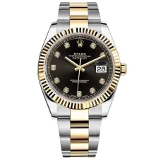 Часы Rolex Datejust 41 126333 Black set with diamonds Oyster Bracelet 020480