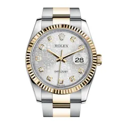 Часы Rolex Datejust Lady Steel Yellow Gold 36mm 116233-Silver-Jubilee-Diamond-Oyster 23168 21223