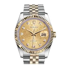 Часы Rolex Datejust Lady Steel Yellow Gold 36mm 116233-Champagne-Jubilee-Diamond-Jubilee 27710 21272