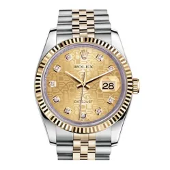 Часы Rolex Datejust Lady Steel Yellow Gold 36mm 116233-Champagne-Jubilee-Diamond-Jubilee 27710 21273