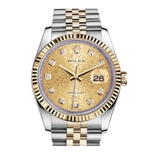 Часы Rolex Datejust Lady Steel Yellow Gold 36mm 116233-Champagne-Jubilee-Diamond-Jubilee 27710 21273