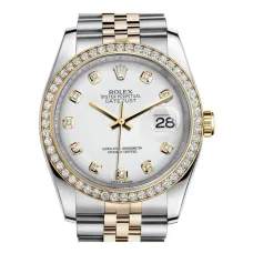 Часы Rolex Datejust Lady Steel Yellow Gold 36mm 116243-White-Dial-Diamond-Jubilee 21651 21282