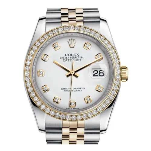 Часы Rolex Datejust Lady Steel Yellow Gold 36mm 116243-White-Dial-Diamond-Jubilee 21651 21282