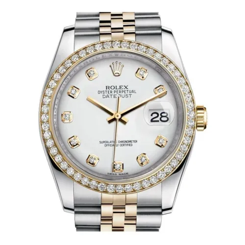 Часы Rolex Datejust Lady Steel Yellow Gold 36mm 116243-White-Dial-Diamond-Jubilee 21651 21283