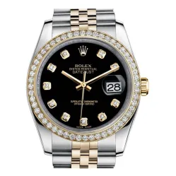 Часы Rolex Datejust Lady Steel Yellow Gold 36mm 116243-Black-Dial-Diamond-Jubilee 21655 21284