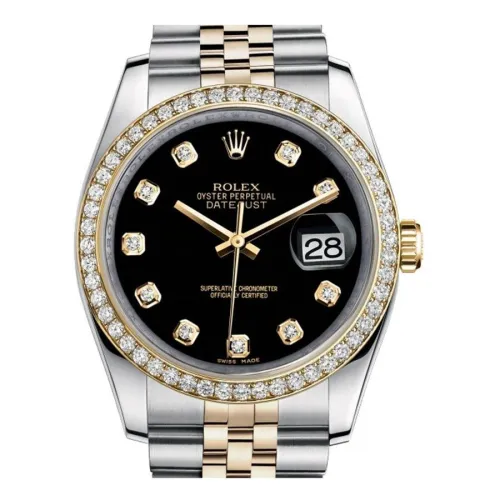 Часы Rolex Datejust Lady Steel Yellow Gold 36mm 116243-Black-Dial-Diamond-Jubilee 21655 21284
