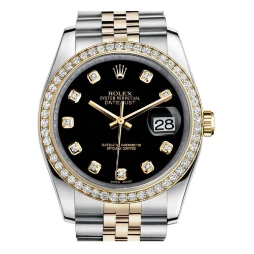 Часы Rolex Datejust Lady Steel Yellow Gold 36mm 116243-Black-Dial-Diamond-Jubilee 21655 21285